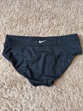 Nike Black Swim Briefs with White Swoosh